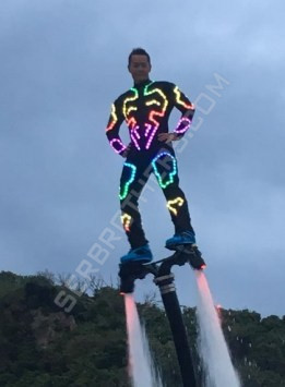waterproof LED costume for flyboard show