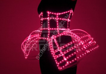 led dress corset 7 pink