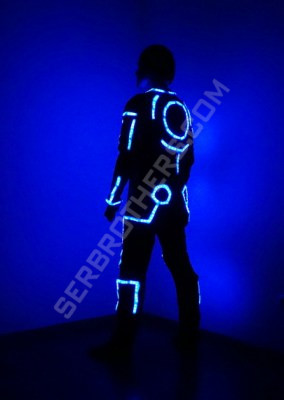 LED Flyboard suit Tron back 1
