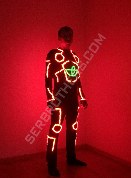 waterproof LED costume Tron for flyboard show